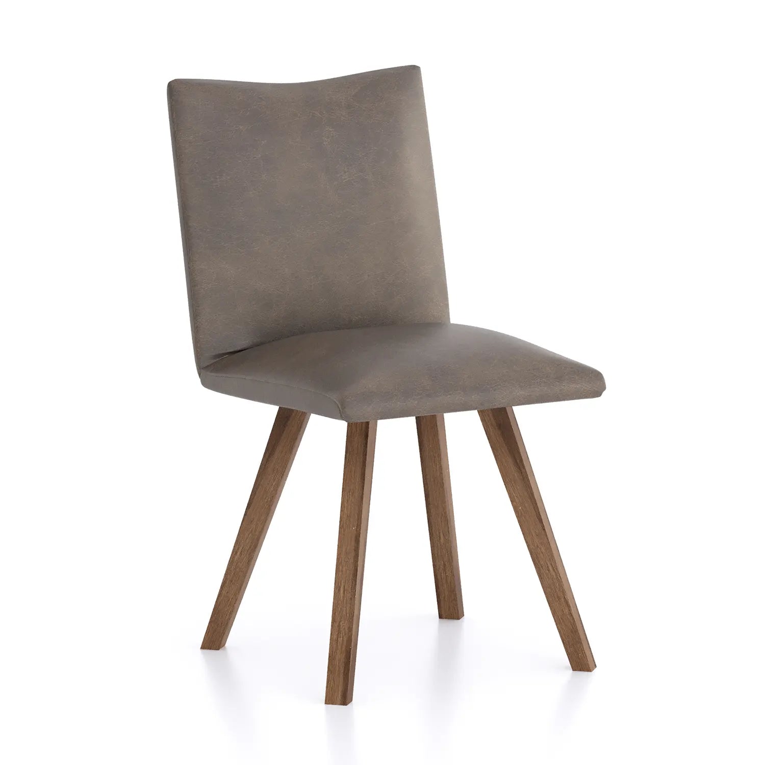 Milano Wooden Leg Dining Chair, available in Linen, Nutmeg and Basalt - Nutmeg Chair  