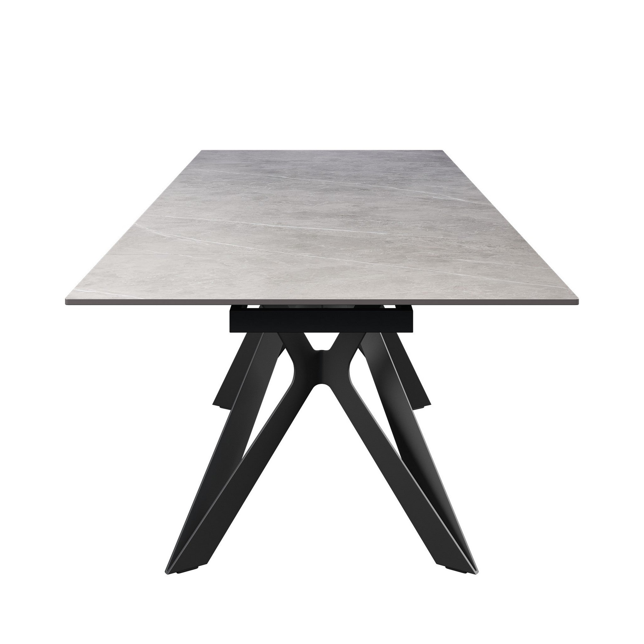 Murano 180-260cm Mid Grey Ceramic Extending Dining Table