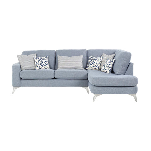 Mallory Modern Italia Fabric 3 Seater Chaise