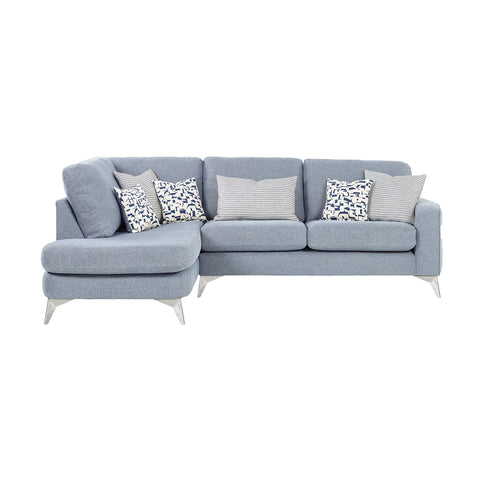 Mallory Modern Italia Fabric 3 Seater Chaise