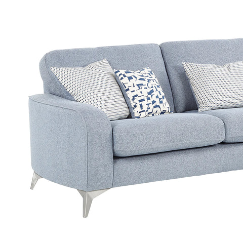 Mallory Modern Italia Fabric 3 Seater Chaise