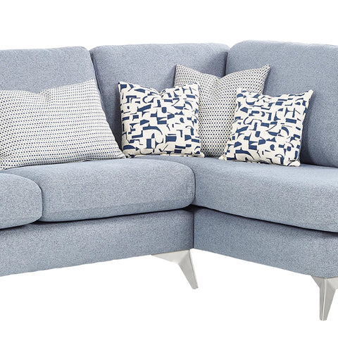 Mallory Modern Italia Fabric 3 Seater Chaise