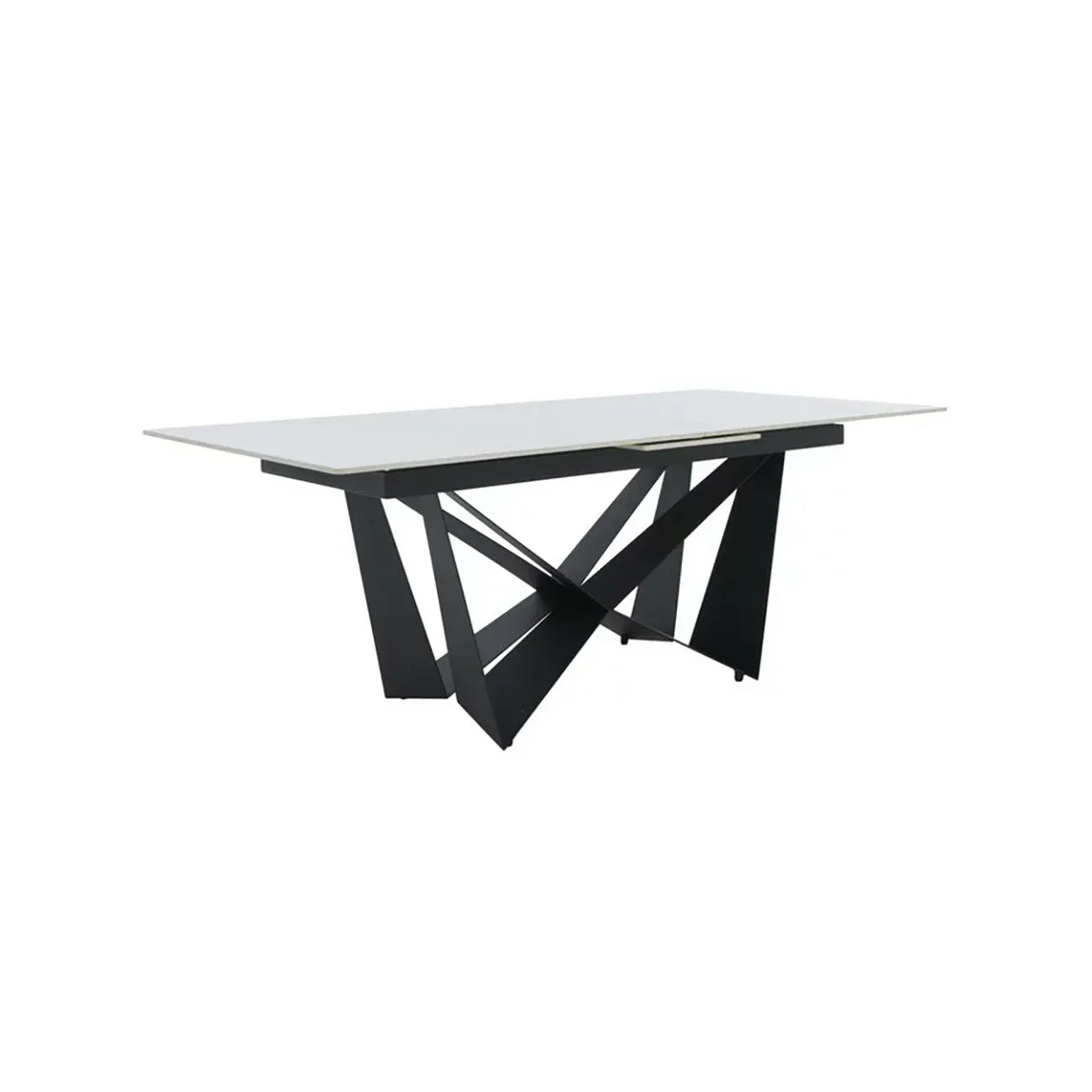 Marvel Black 2M Ceramic Extending Dining Table