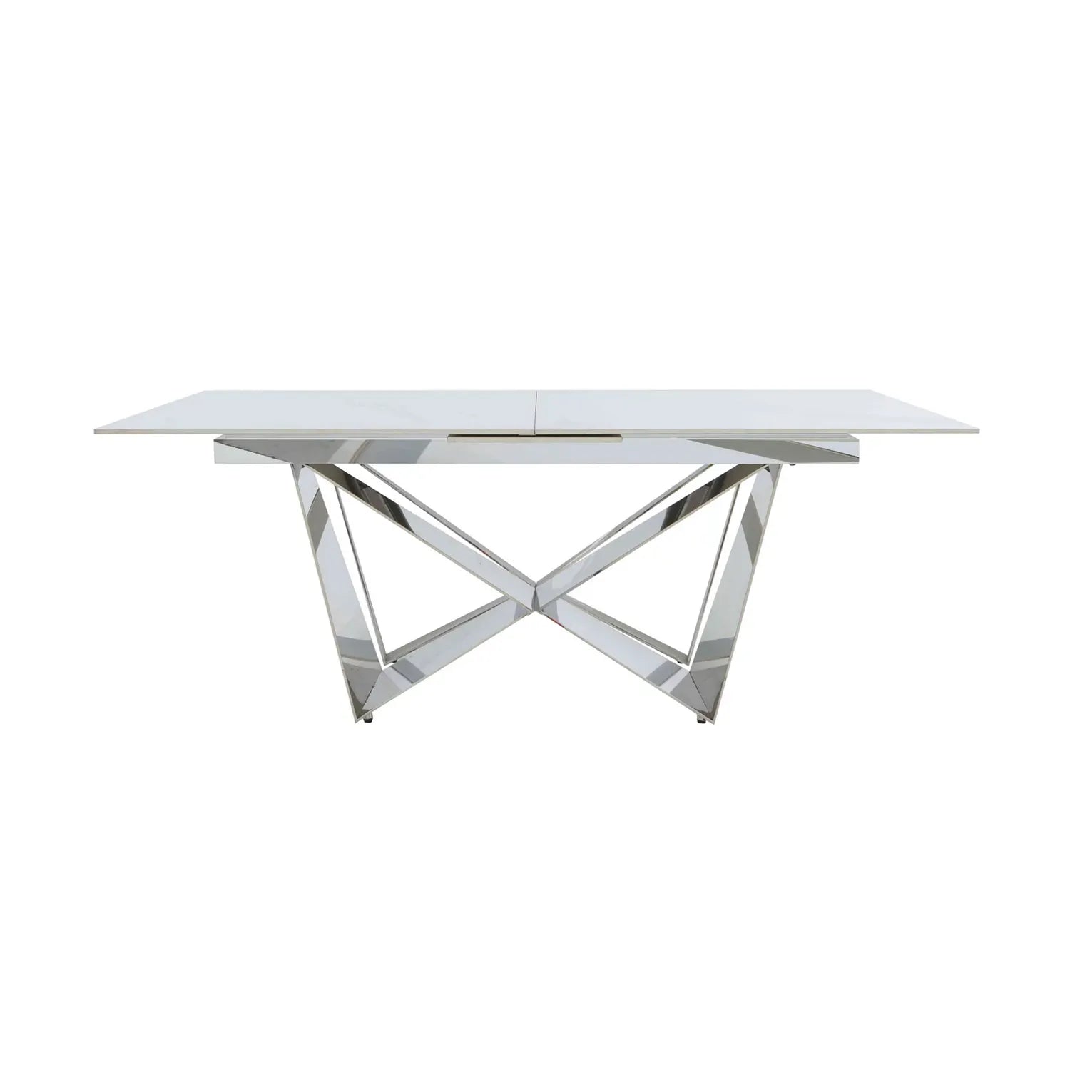 Marvel Chrome Extending Dining Table