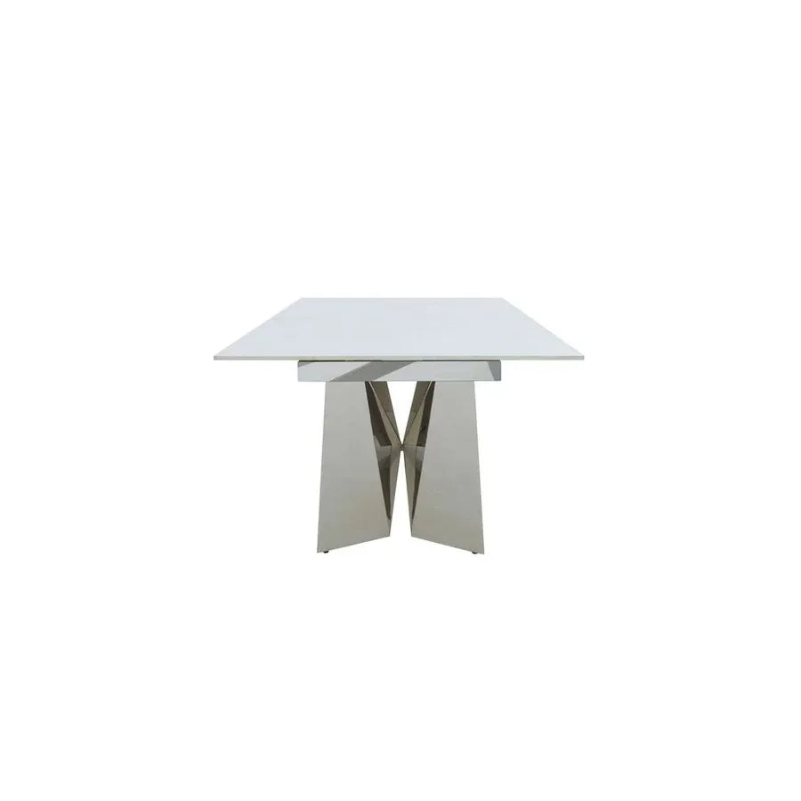 Marvel Chrome Extending Dining Table