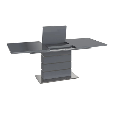 Massimo 160-220cm High Gloss Grey Extending Dining Table