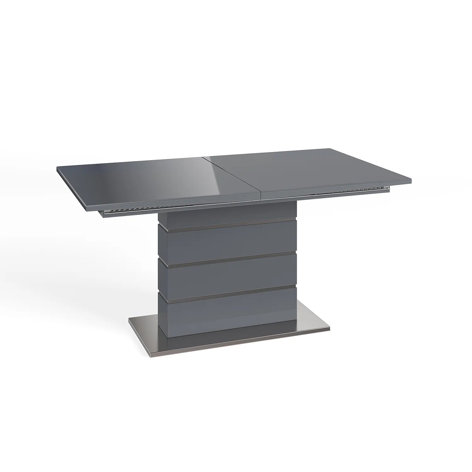 Massimo 160-220cm High Gloss Grey Extending Dining Table