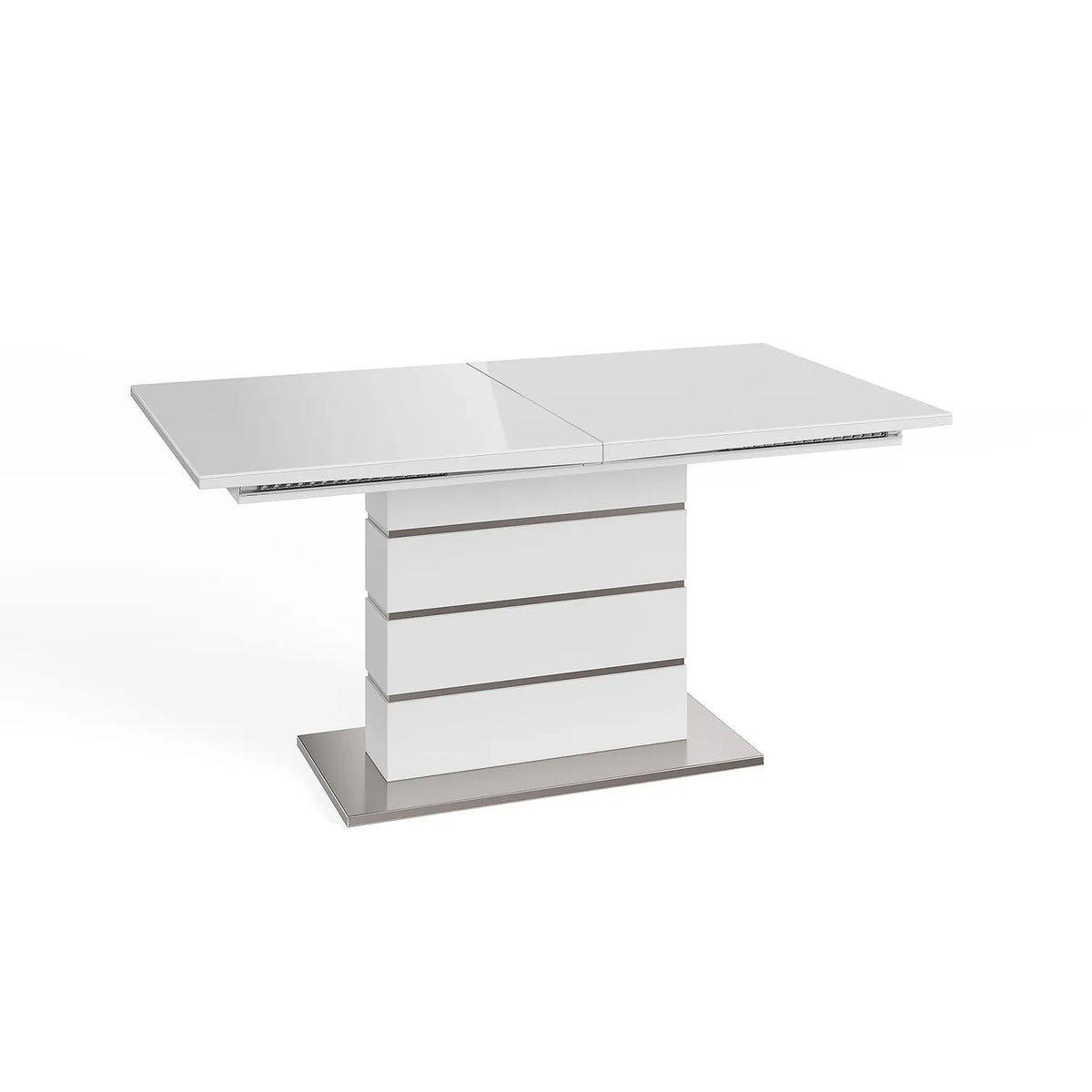 Massimo 160-220cm High Gloss White Extending Dining Table