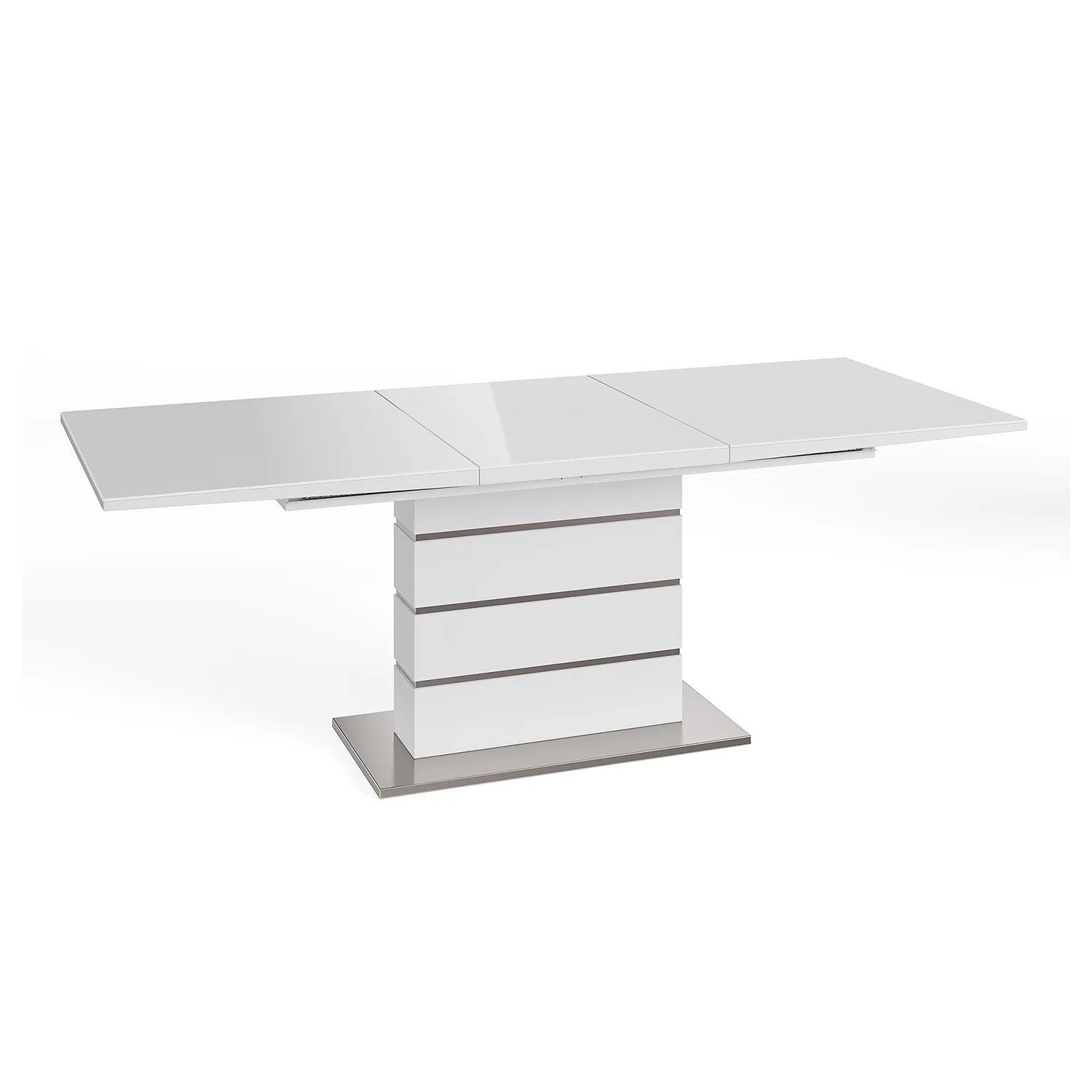 Massimo 160-220cm High Gloss White Extending Dining Table