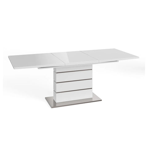 White Extending Dining Table