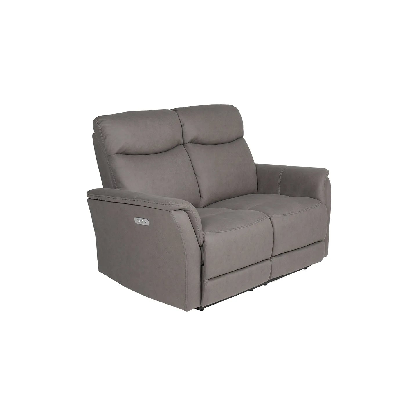 Clark Grey Fabric 2 Seater Electric Recliner Sofa