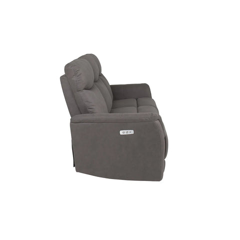 Clark Grey Fabric 3 Seater Electric Recliner Sofa