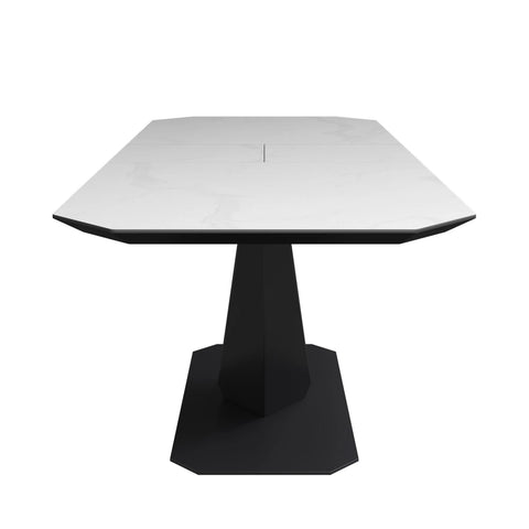 Vizzari White Extending Dining Table