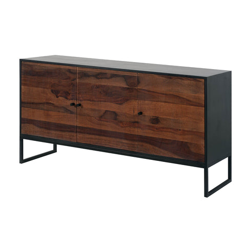 Milo 3 Door Wooden Sideboard, part of the Milo Collection - Angled View 