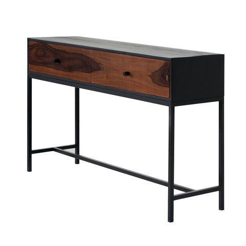 Milo Wooden Console Table, part of the Milo Collection - Angled View 