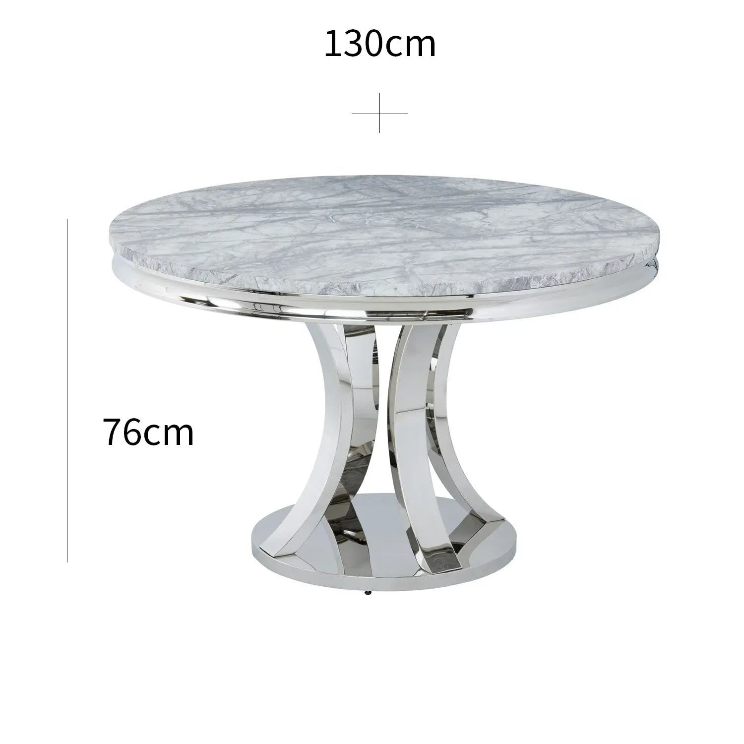 Mitzi Round Marble Dining Table With Lion Head Knocker Chairs