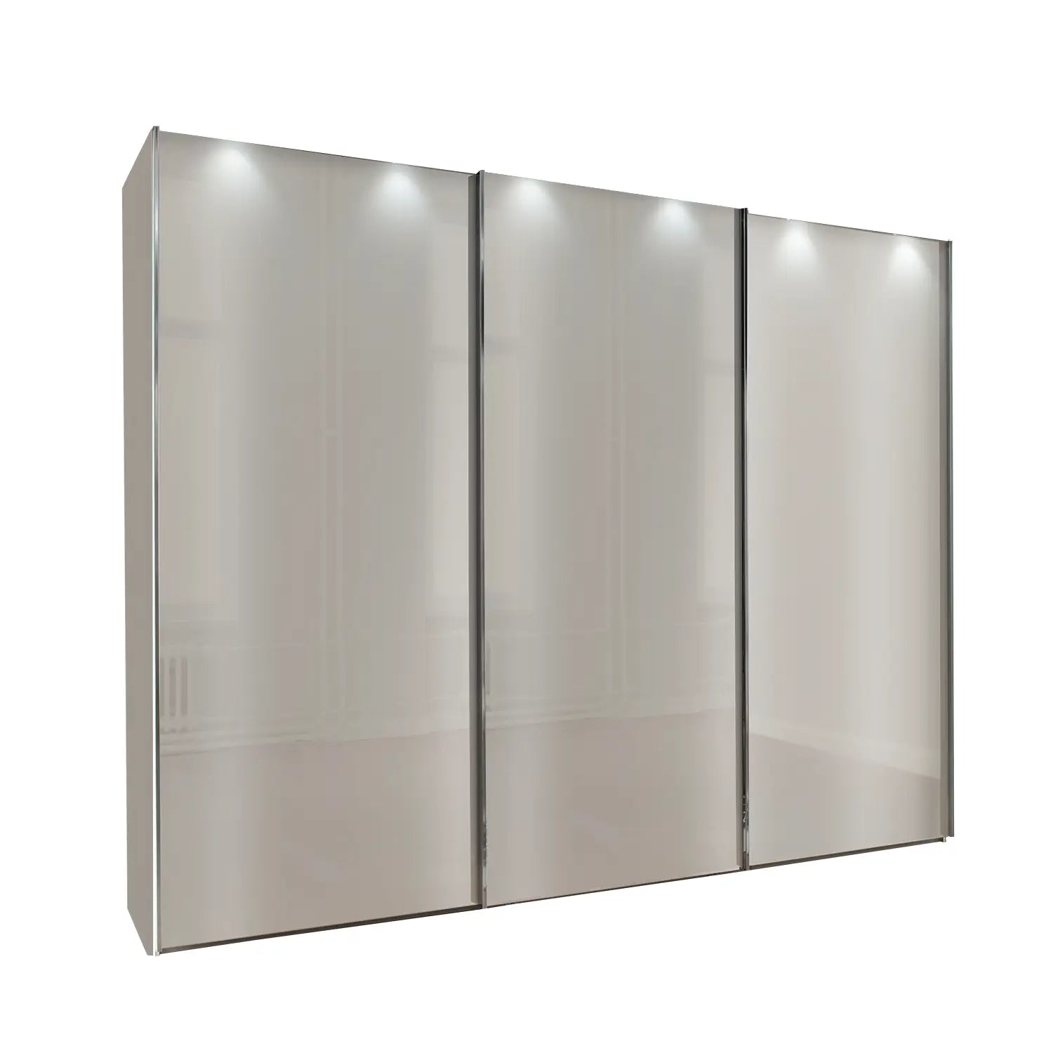 Wiemann monaco 3000 Champagne Glass Sliding Door wardrobe