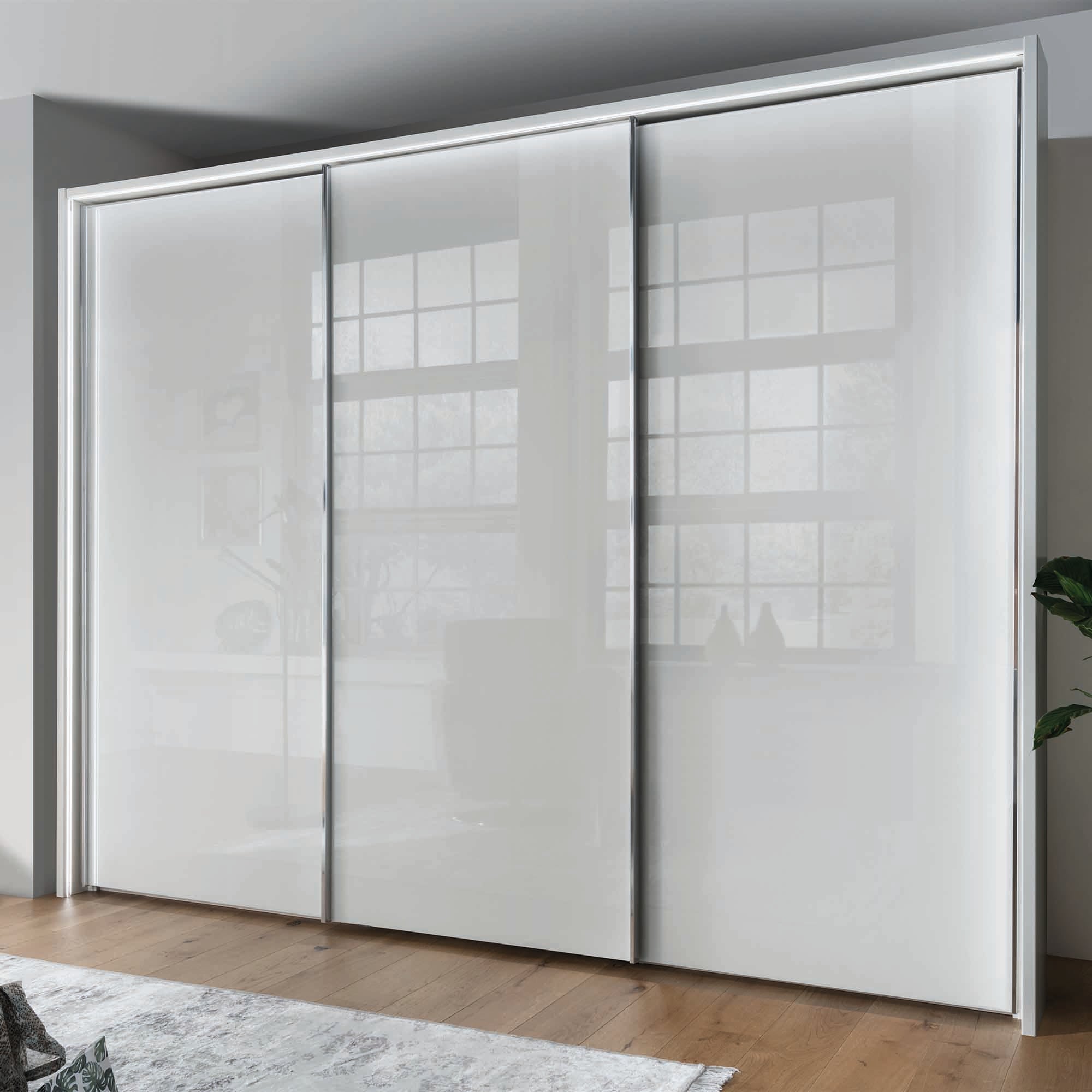 Triple deals sliding wardrobe