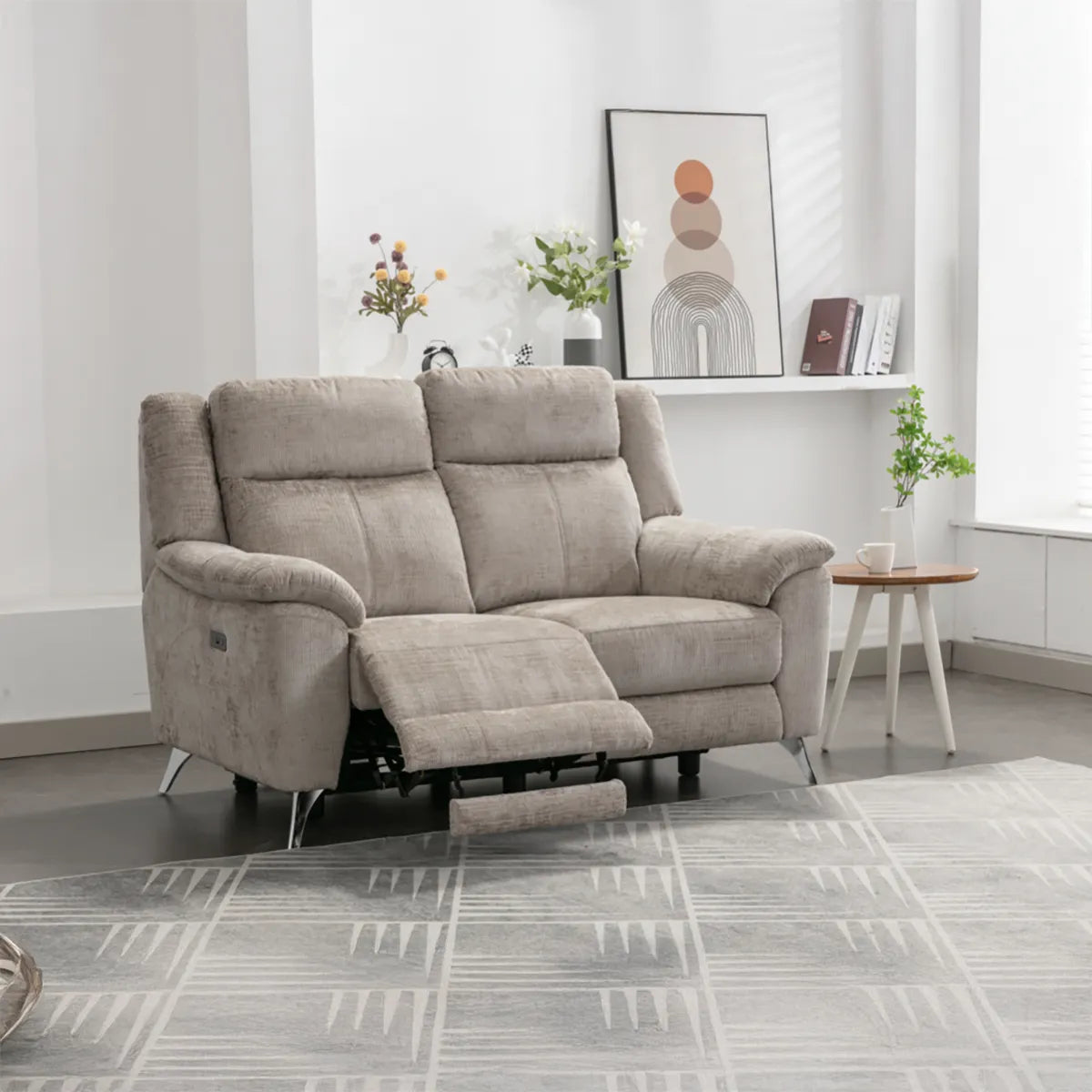 Spencer Fabric Electric Recliner Sofa