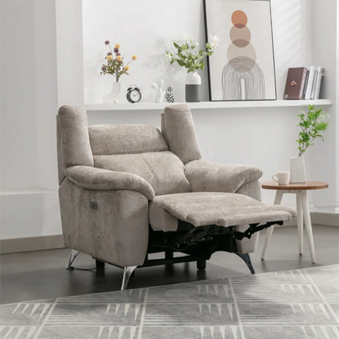 Spencer Fabric Electric Recliner Sofa