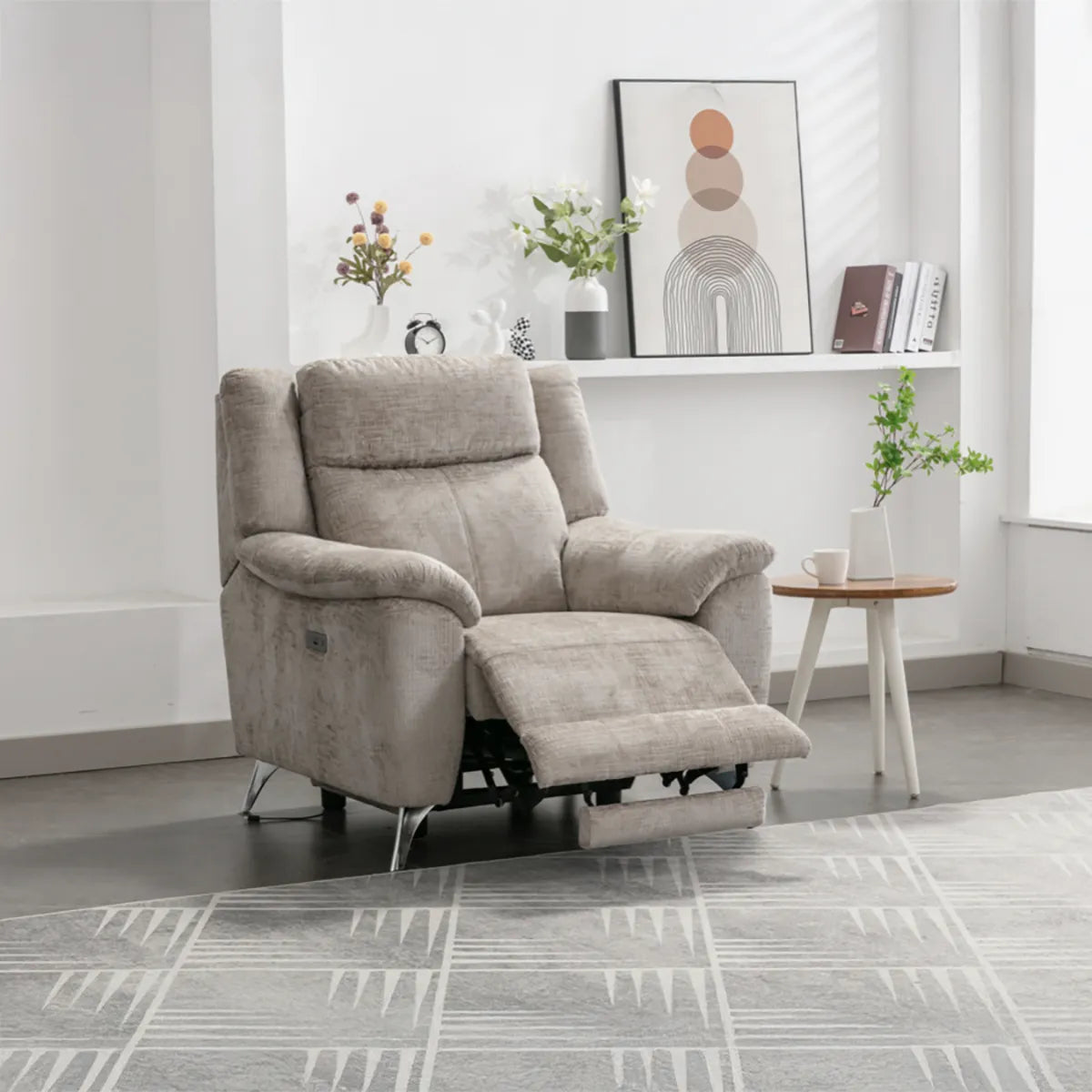 Spencer Fabric Electric Recliner Sofa