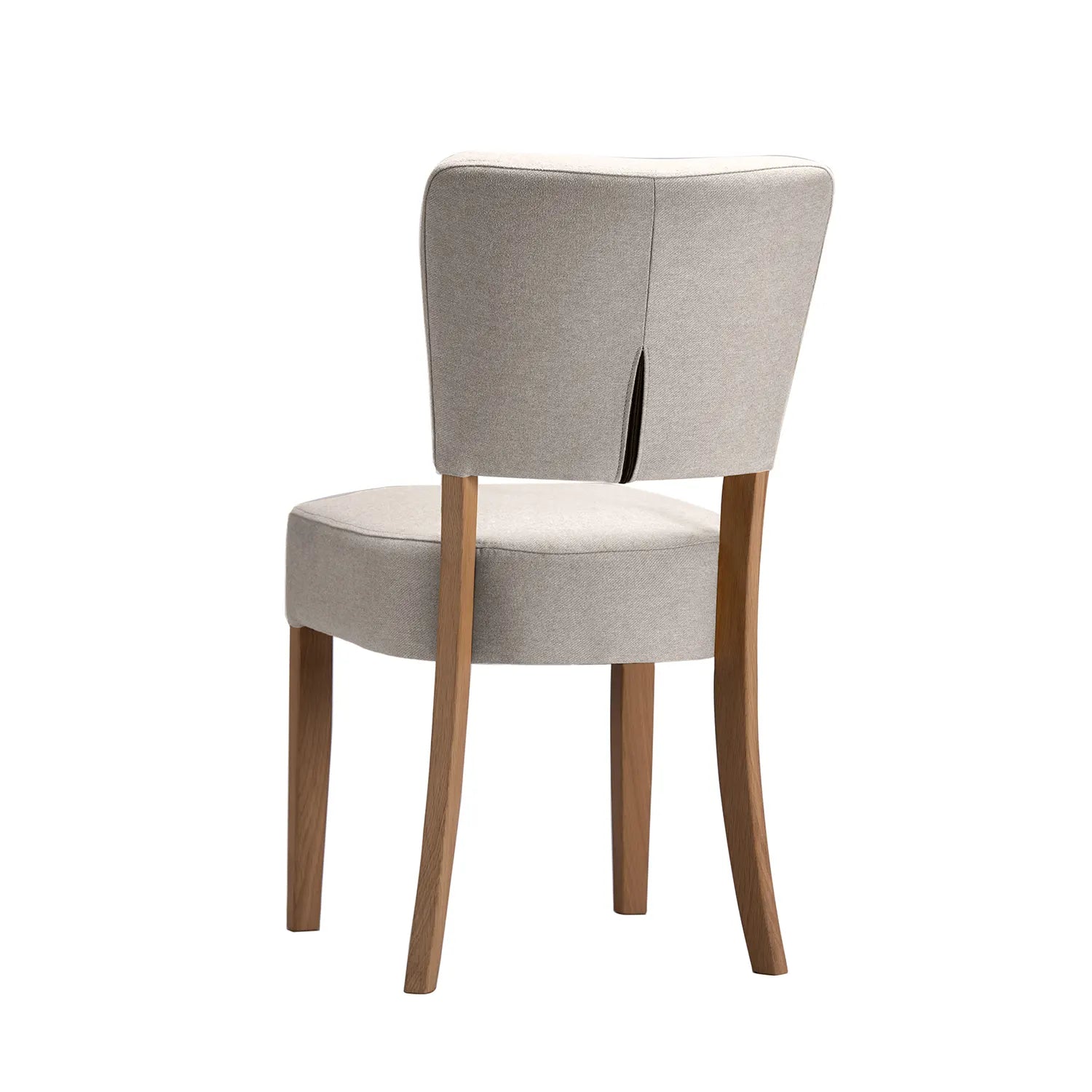 Nico Fabric Dining Chairs with Oak Legs - Set of 4