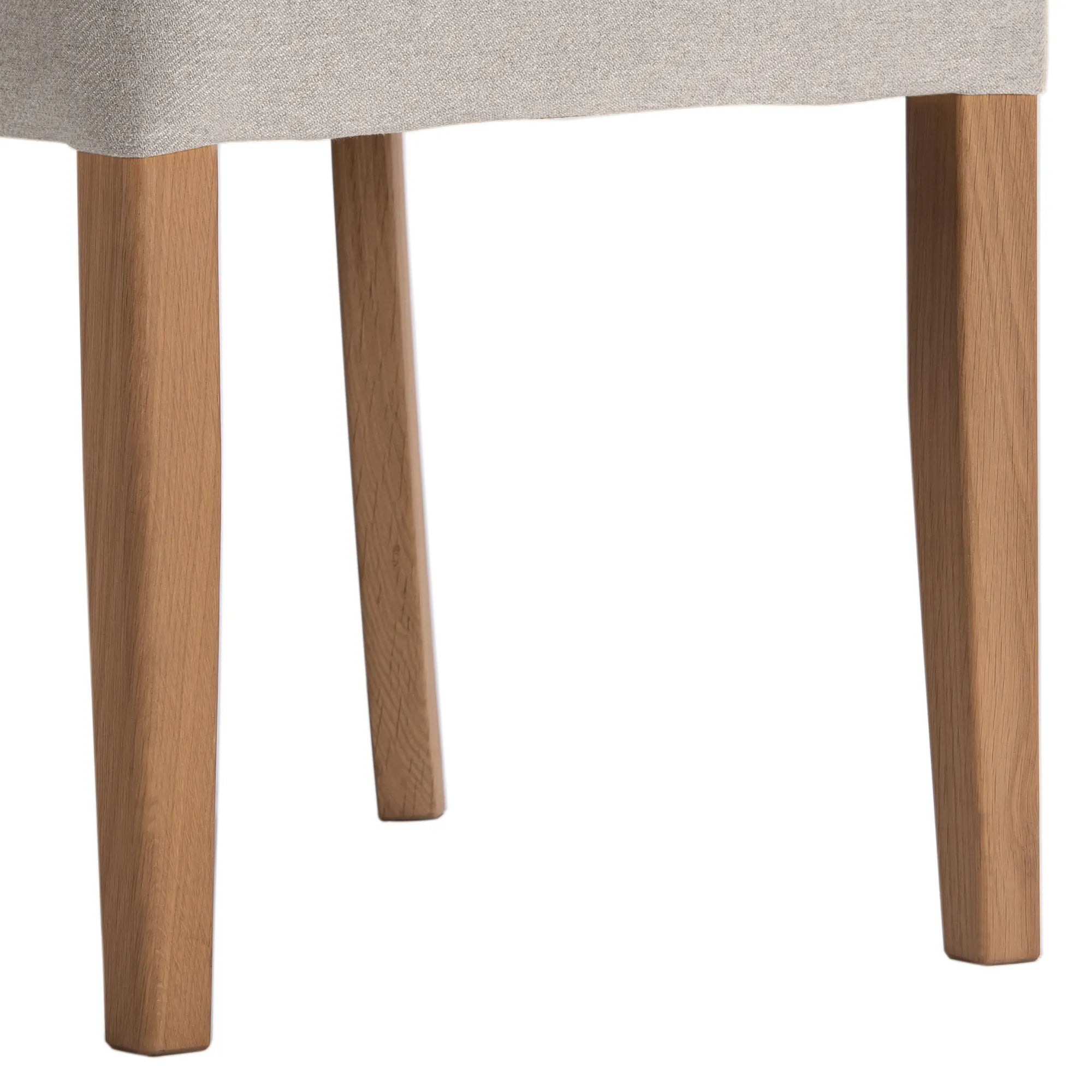 Nico Fabric Dining Chairs with Oak Legs - Set of 4