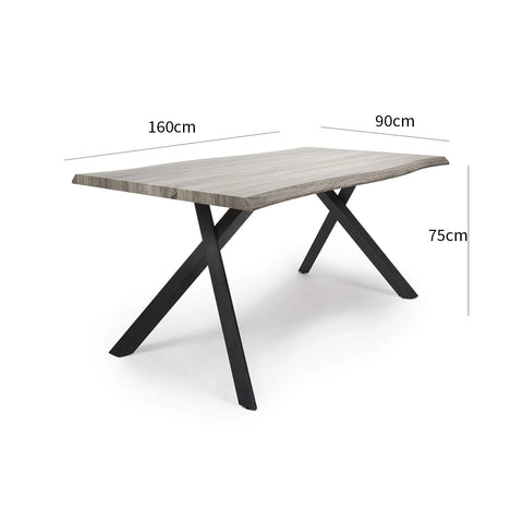 Narvik 1.6m Table & 2 Archer Chairs & Bench Set