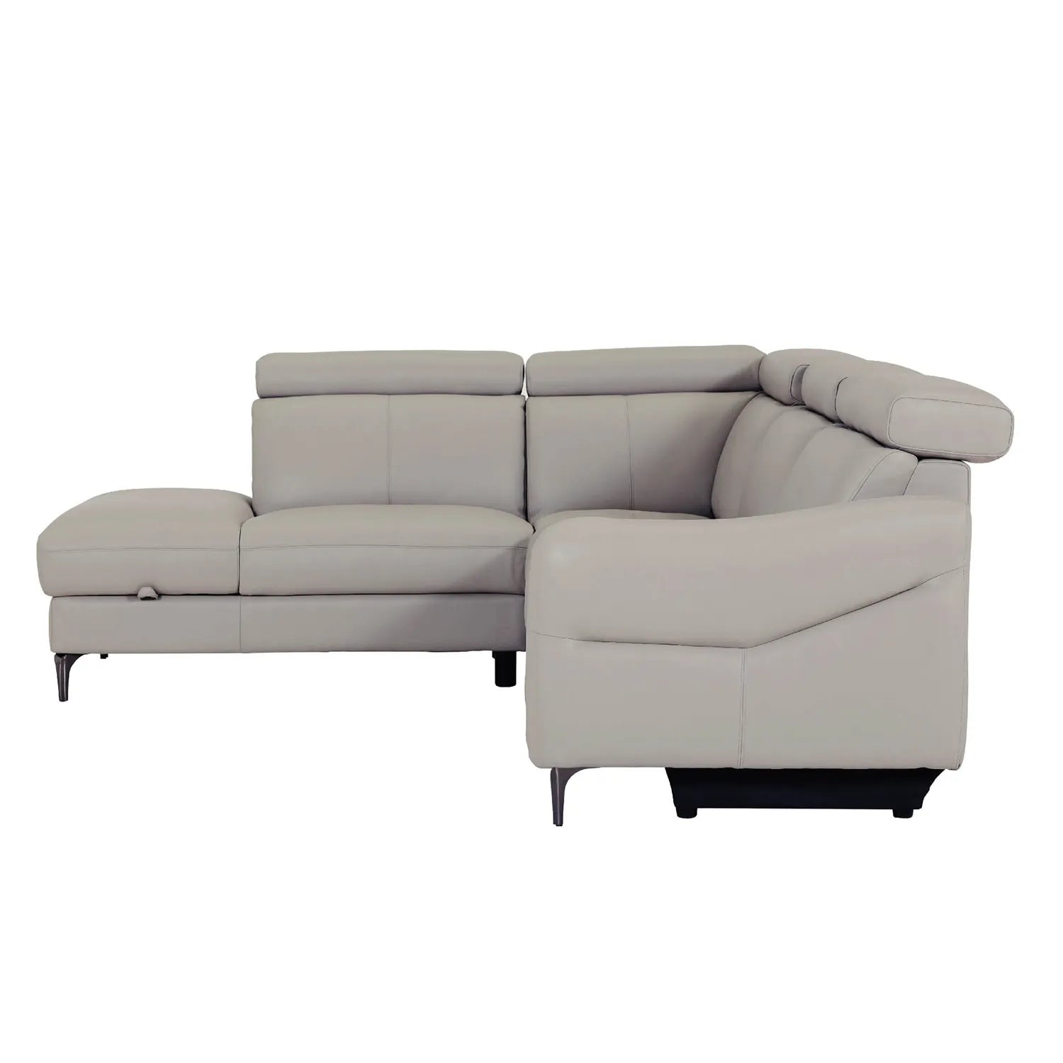 Nate Corner Electric Recliner in Stone