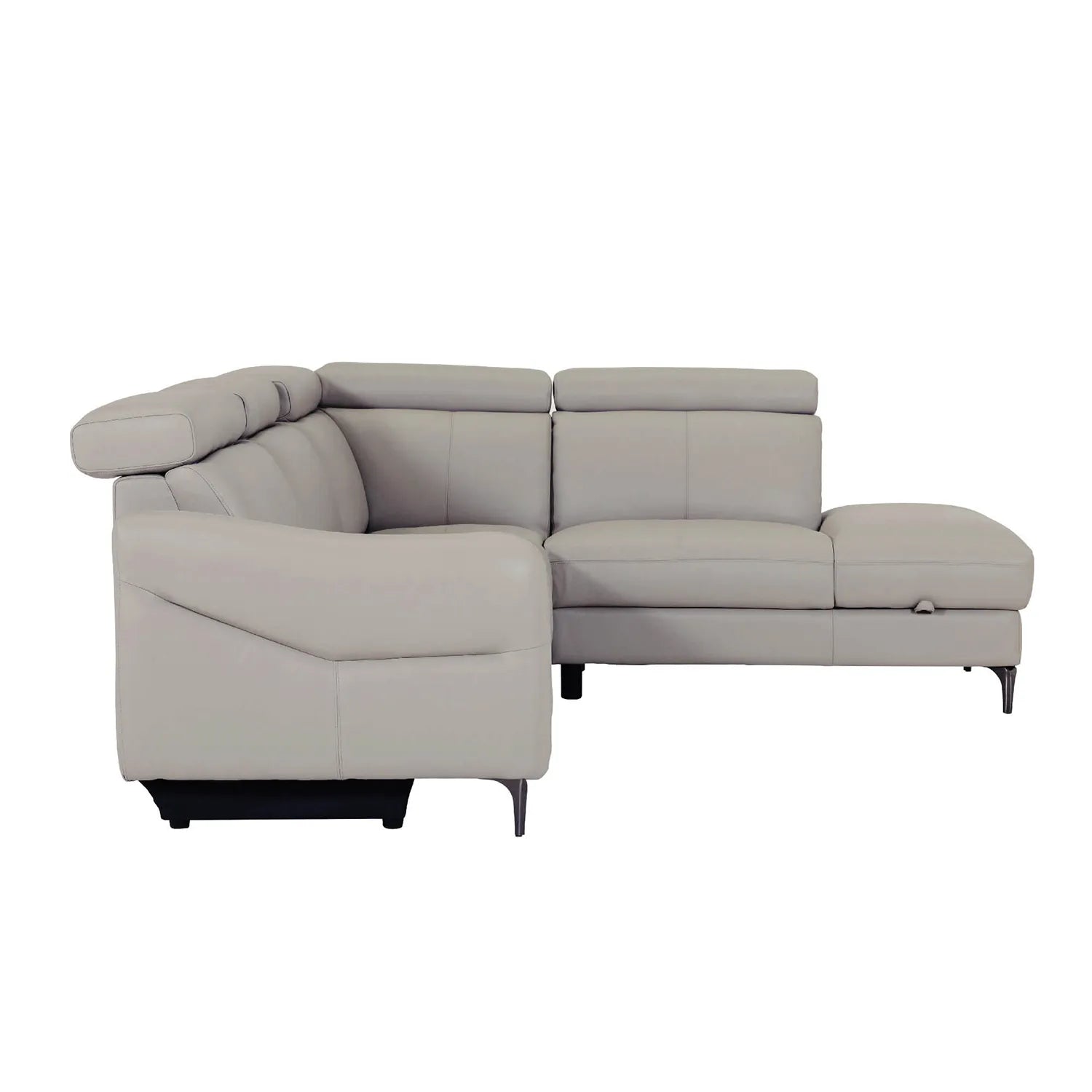 Nate Corner Electric Recliner in Stone