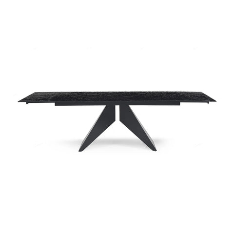 Black Modern Extending Dining Table