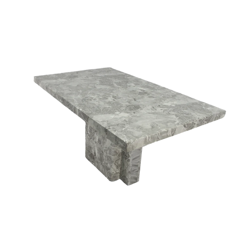 Newcastle Grey Marble Dining Table, 150cm 4 seater or 6 seater dining table - 002