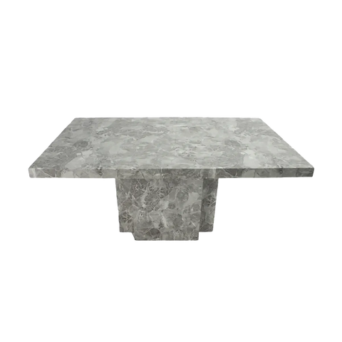 Newcastle Grey Marble Dining Table, 150cm 4 seater or 6 seater dining table - 003