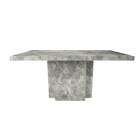 Newcastle Grey Marble Dining Table, 150cm 4 seater or 6 seater dining table  - 005