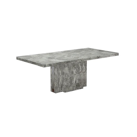 Newcastle Grey Marble Dining Table, 150cm 4 seater or 6 seater dining table 