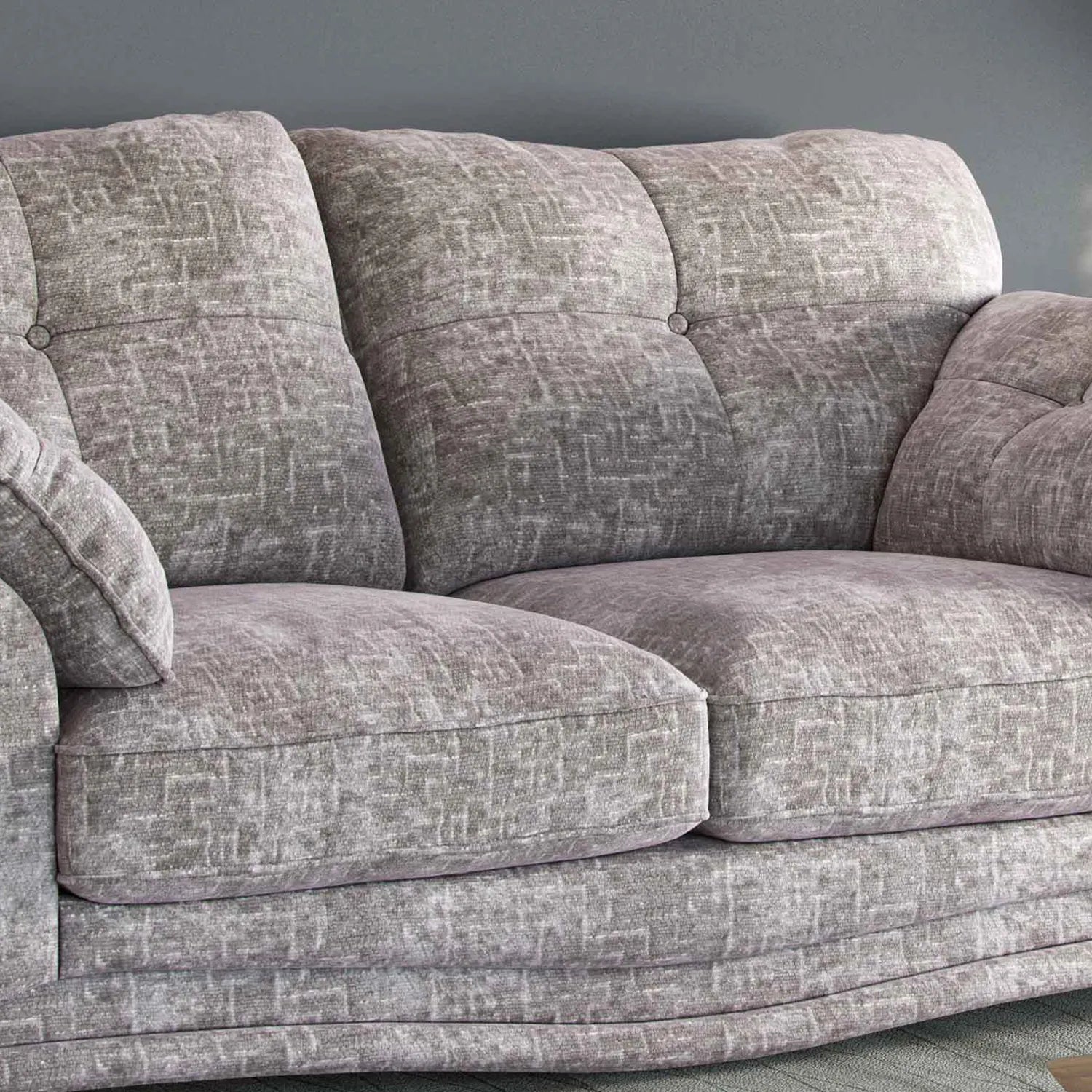 Nolan Fabric Upholstered 3 Seater Sofa