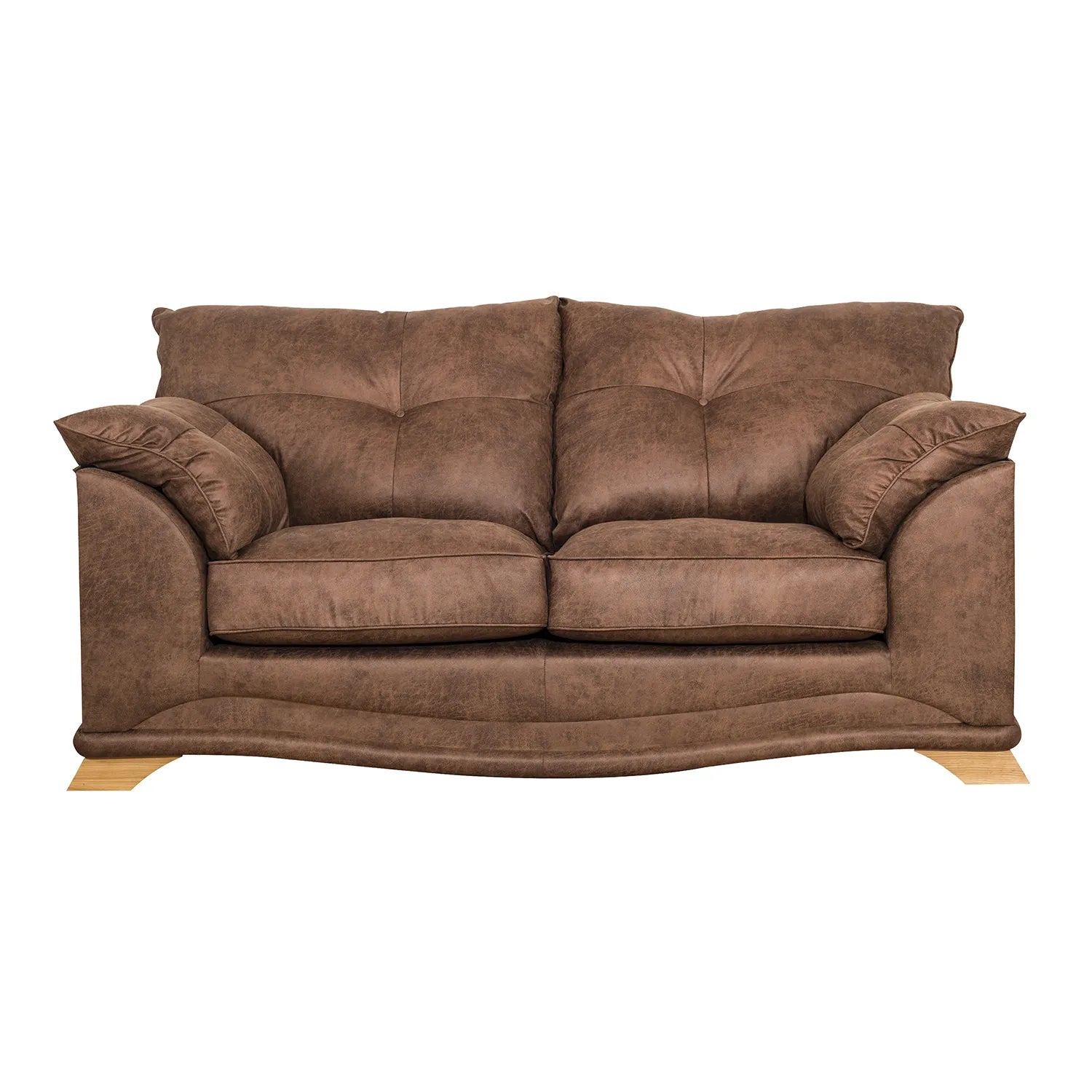 Nolan Brown Leather 3 Seater Sofa