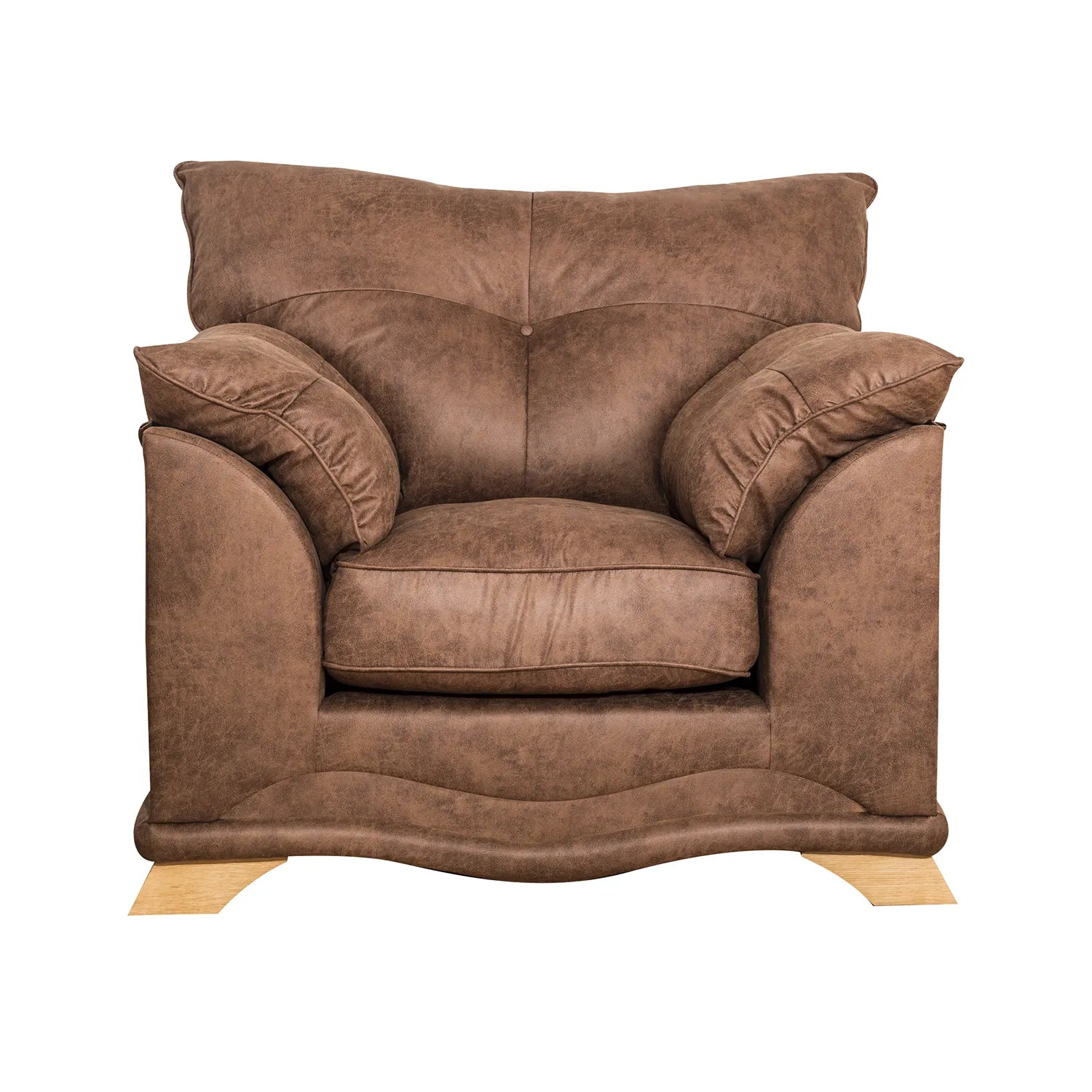 Nolan Brown Leather 3 Seater Sofa