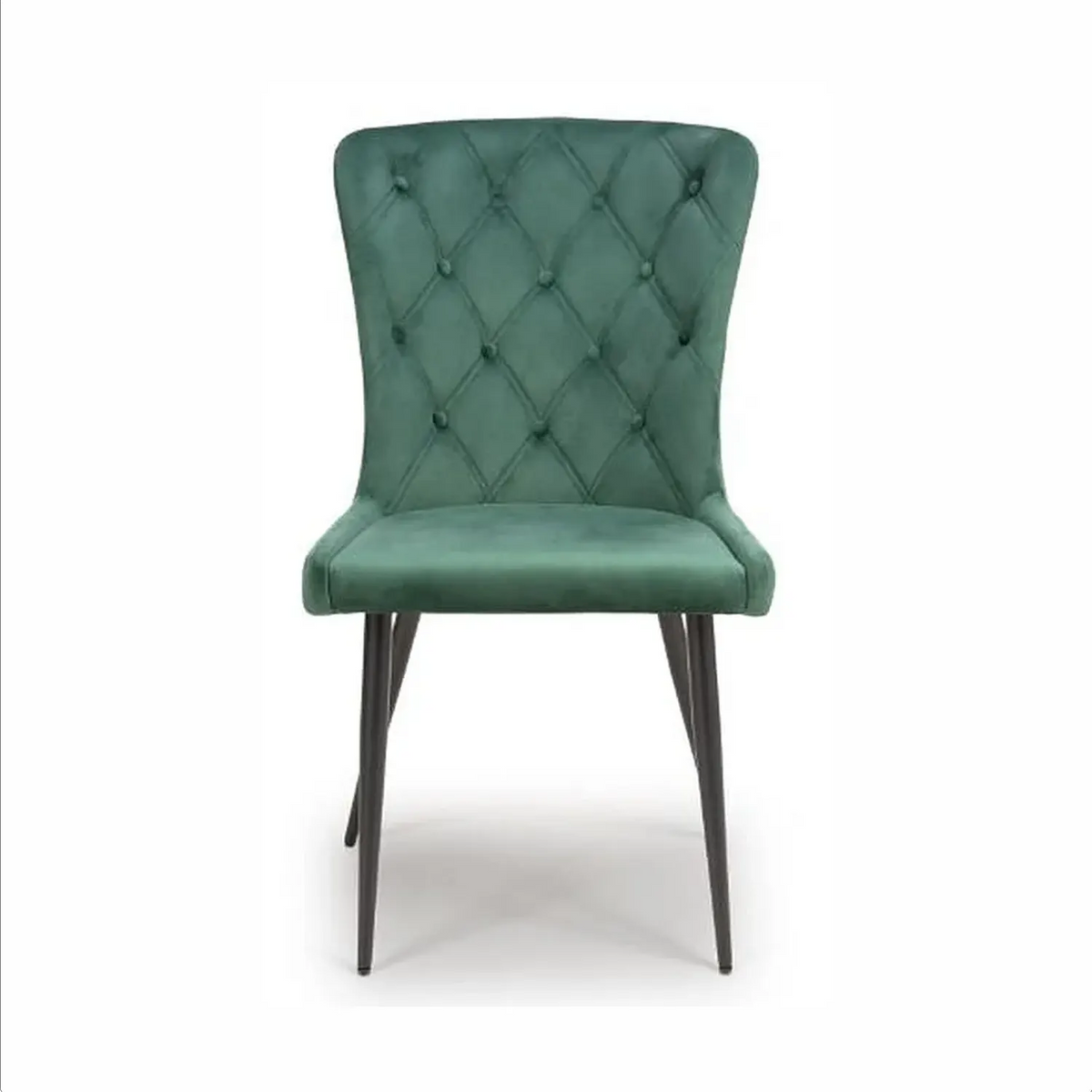 Noaria Green Velvet Set of 6 Dining Chairs Main Image 