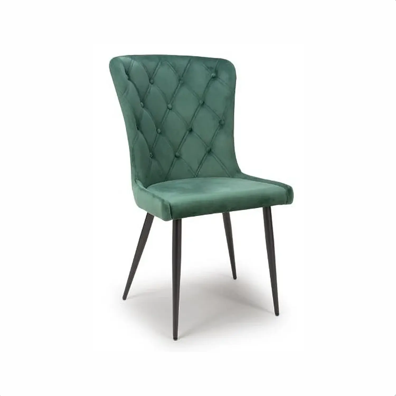 Noaria Green Velvet Set of 4 Dining Chairs