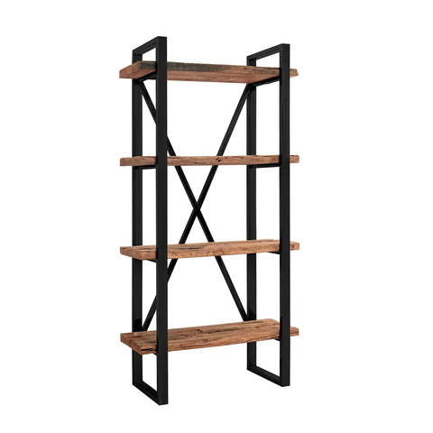 Noir Railway Sleeper Wood Shelf Unit, Matching Furniture Available - Main Image 