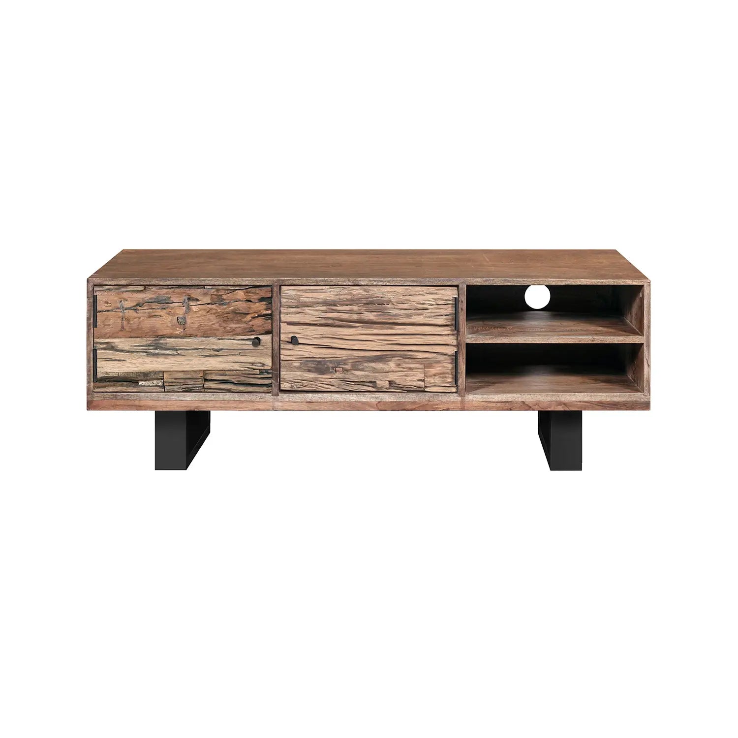 Noir Railway Sleeper Wood TV Unit