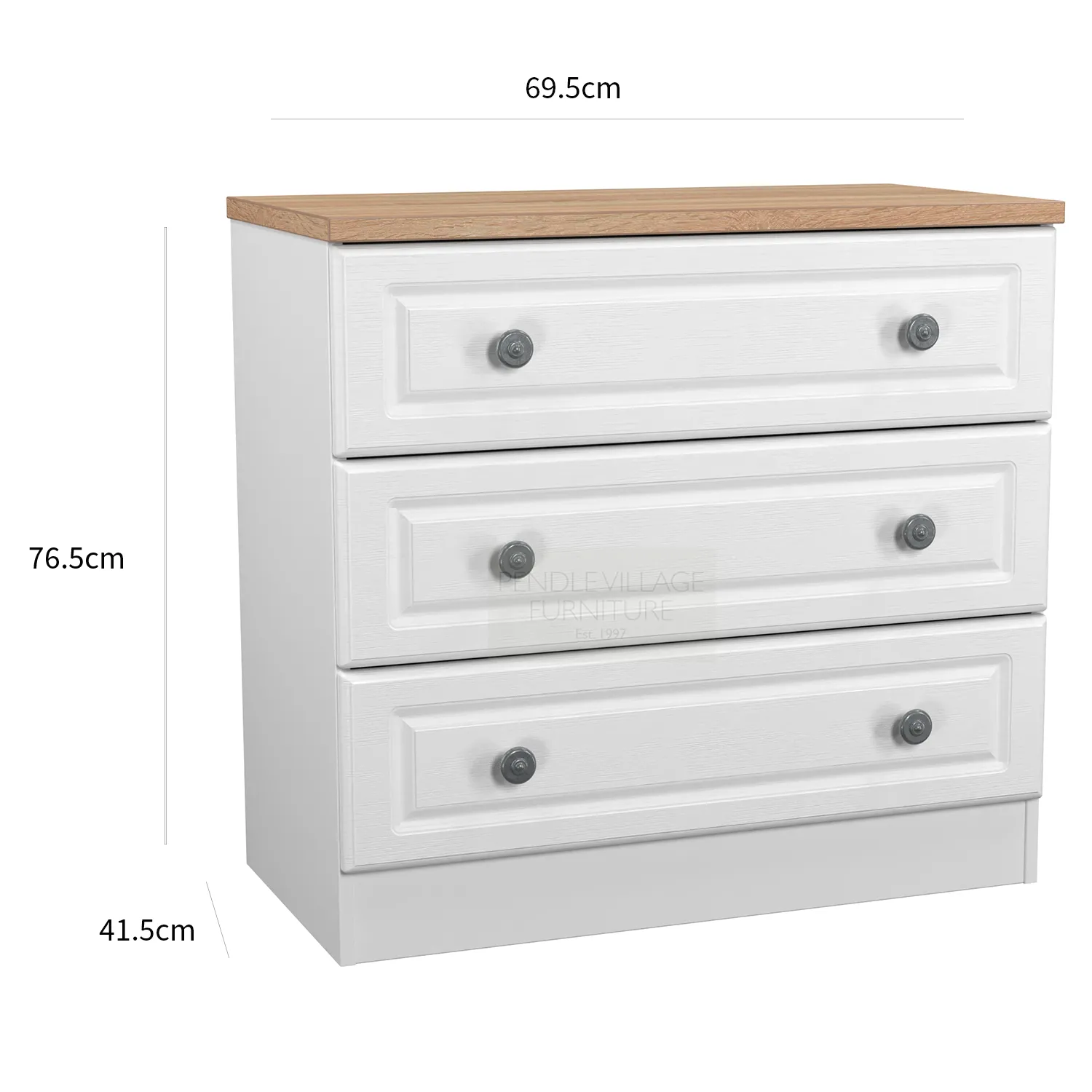 Norfolk 3 Drawer Chest