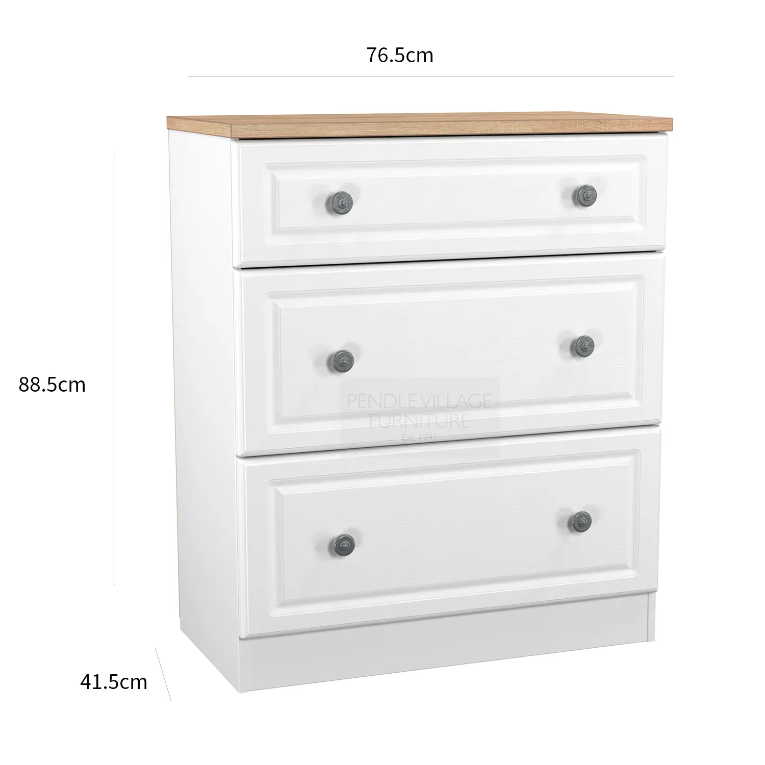 Norfolk 3 Drawer Deep Chest