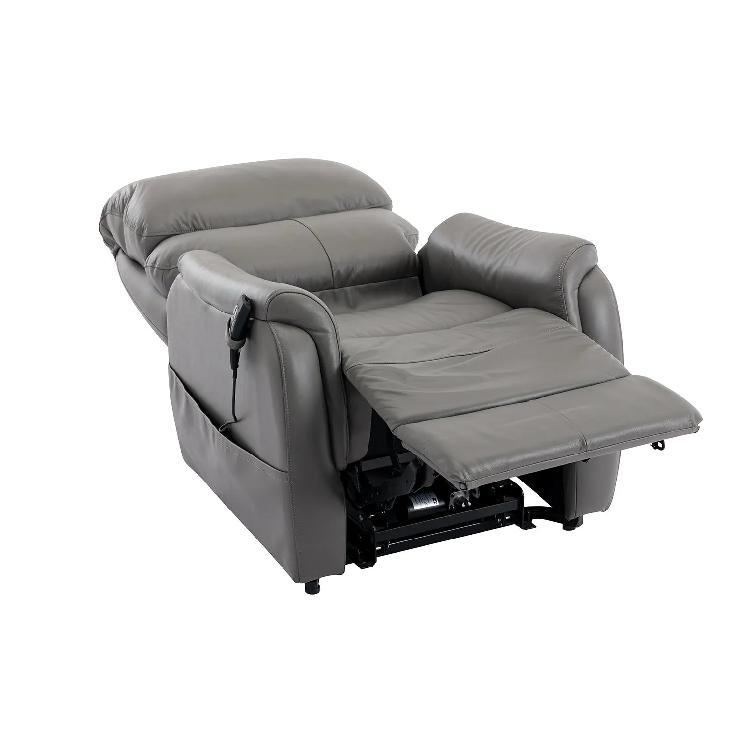 Grey Leather electric riser recliner chair Near Me