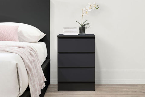 Stockholm 3 Drawer Bedside - Pair