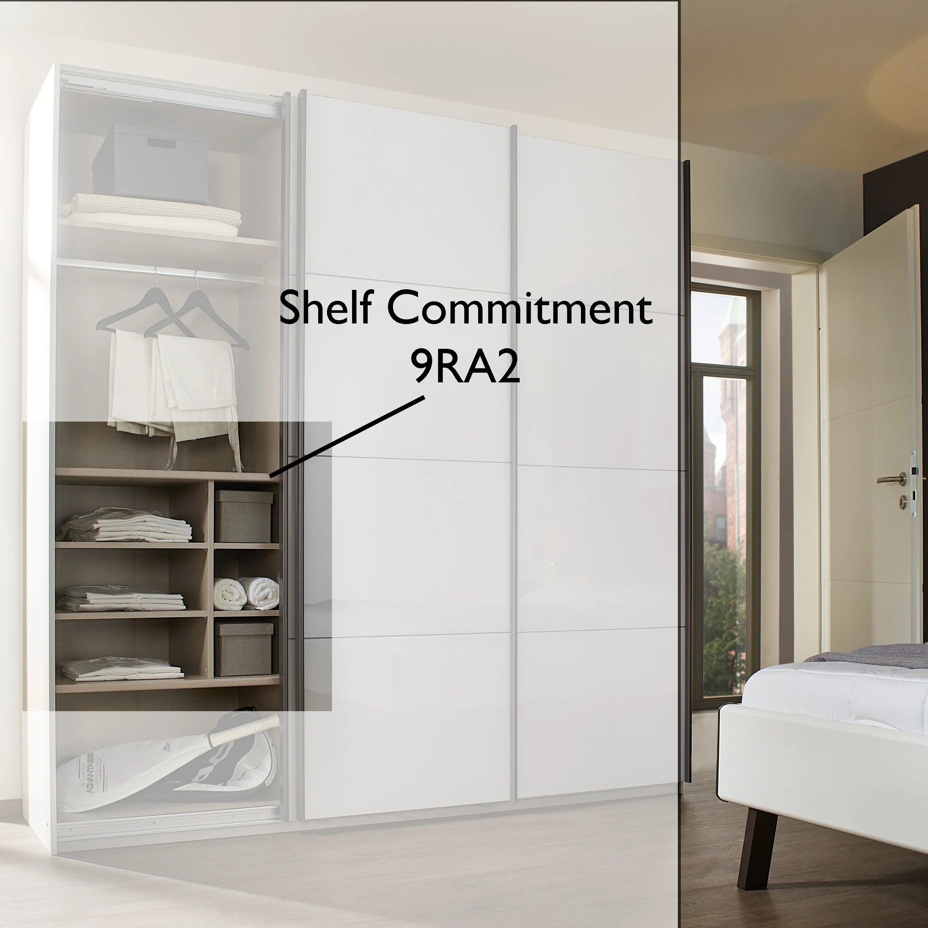 Shelf Commitment For Rauch Wardrobes - Orange