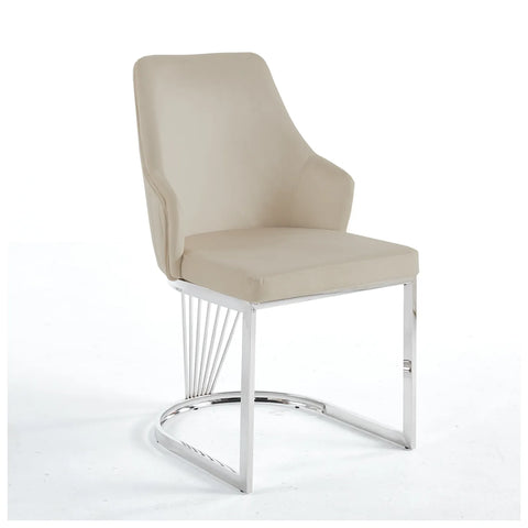 Luxury Modern Dining Chairs Chrome Base