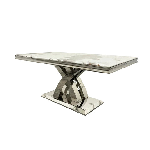 Ottavia Marble Top 1.8m Dining Table Set 