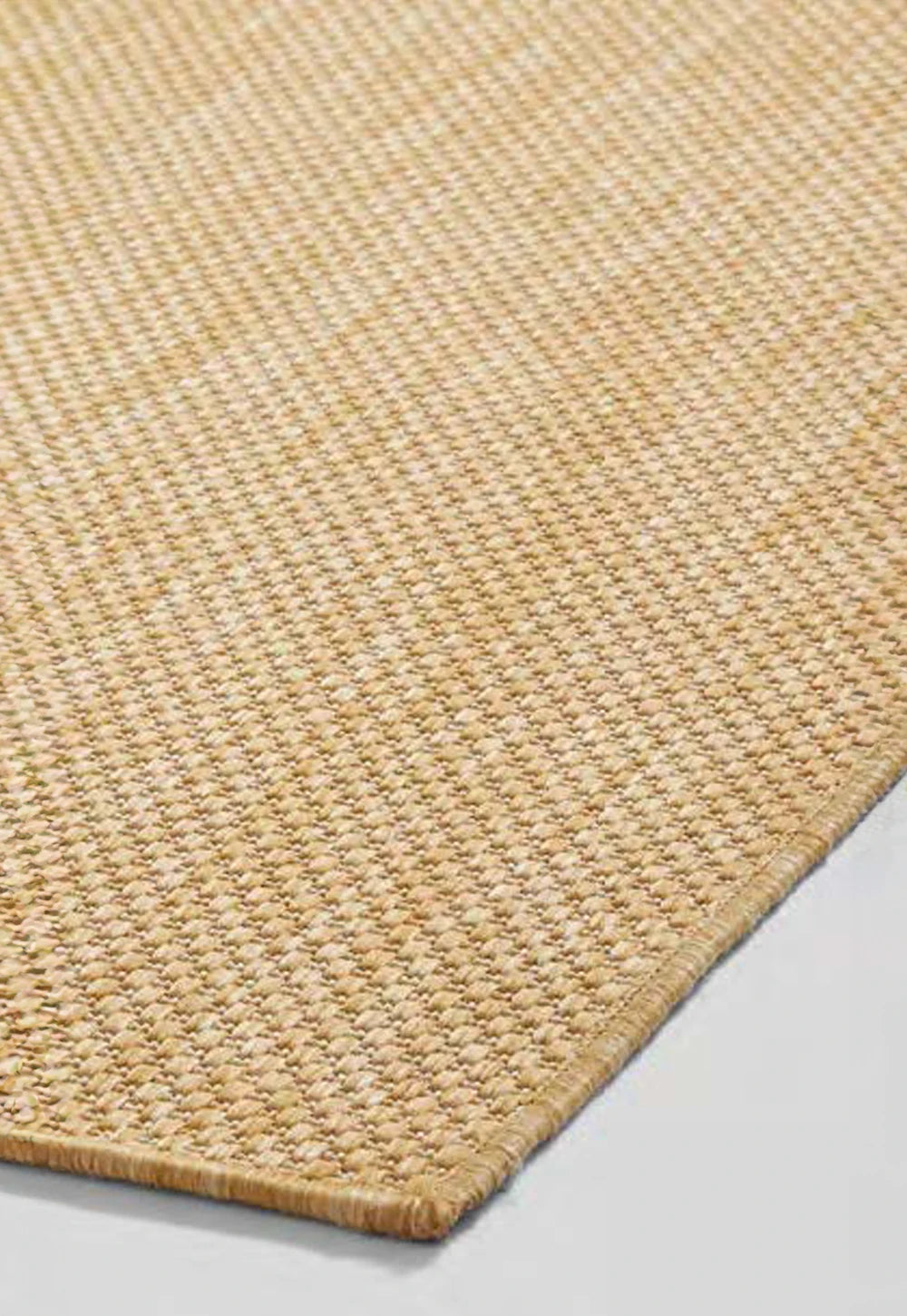 Yellow Textured Indoor Outdoor Rug